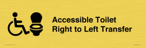 Accessible Toilet with Right to Left Transfer